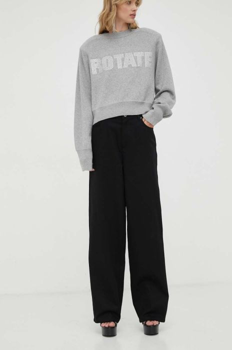 Джинси Rotate жіночі висока посадка колір чорний