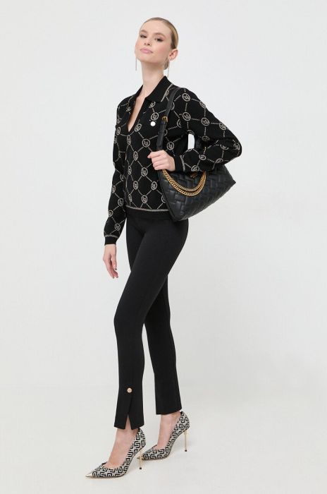 Штани Liu Jo жіночі колір чорний пряме висока посадка (3512506)