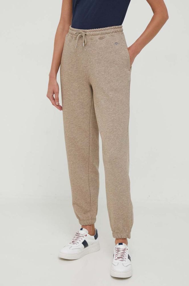 Спортивні штани Gant колір коричневий меланж (3536761)