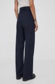 Штани Tommy Hilfiger жіночі колір синій широке висока посадка (3454920)