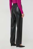 Штани Patrizia Pepe жіночі колір чорний широке висока посадка (3645425)