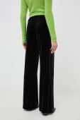 Штани MAX&Co. жіночі колір чорний широке висока посадка