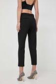 Штани MAX&Co. жіночі колір чорний пряме висока посадка (3676407)