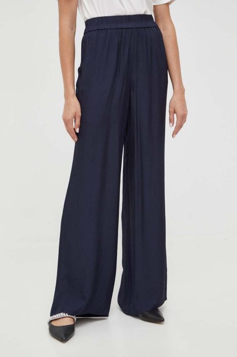 Штани Ivy Oak Pia жіночі колір синій широкі висока посадка