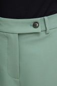 Штани Lovechild жіночі колір зелений пряме висока посадка