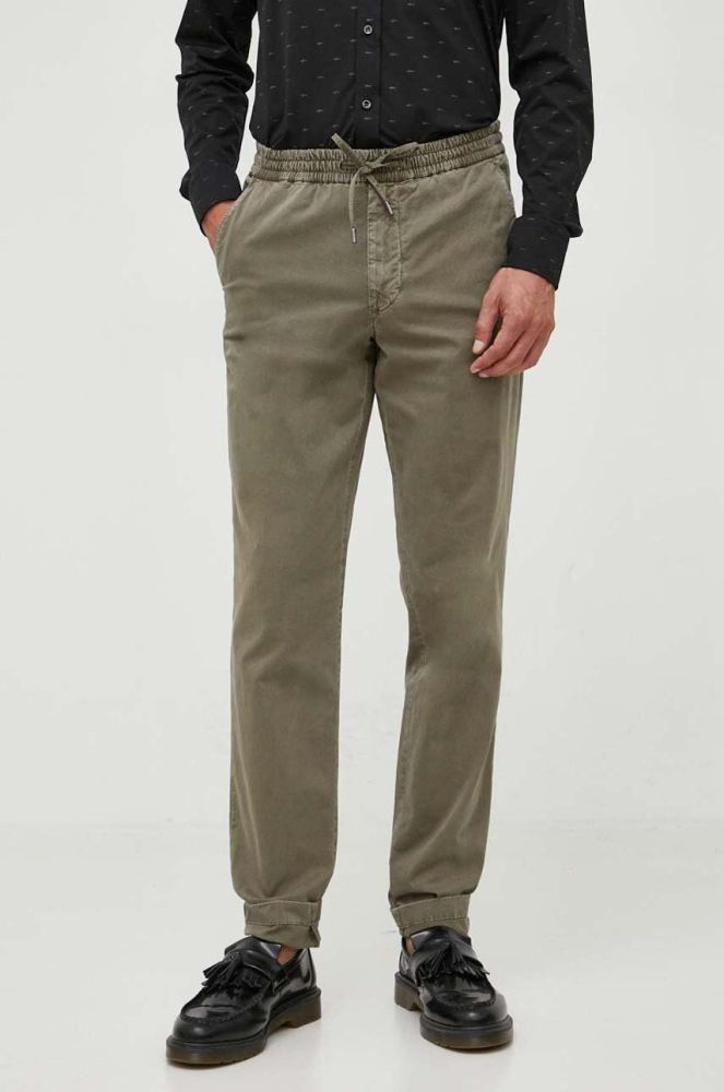 Штани Tommy Hilfiger чоловічі колір зелений пряме (3451098)