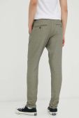 Штани Les Deux чоловічі колір зелений облягаюче (3274474)