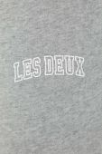 Бавовняні спортивні штани Les Deux колір сірий з принтом