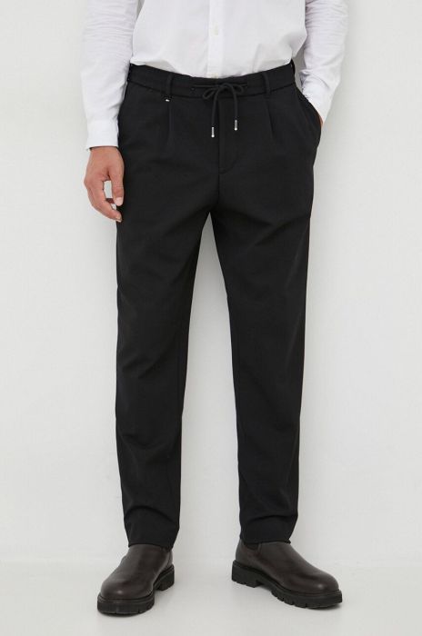 Штани BOSS чоловічі колір чорний пряме (3463481)