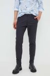 Штани Drykorn чоловічі колір чорний фасон chinos