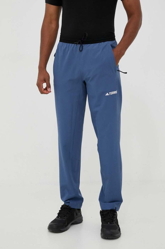 Штани outdoor adidas TERREX Liteflex колір блакитний