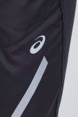 Штани для бігу Asics колір чорний з принтом
