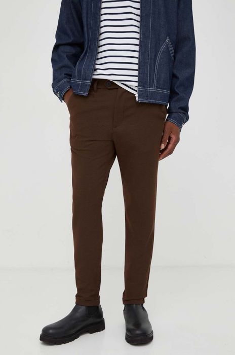 Штани Les Deux чоловічі колір коричневий пряме (3482590)