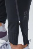 Штани для бігу On-running колір чорний з аплікацією