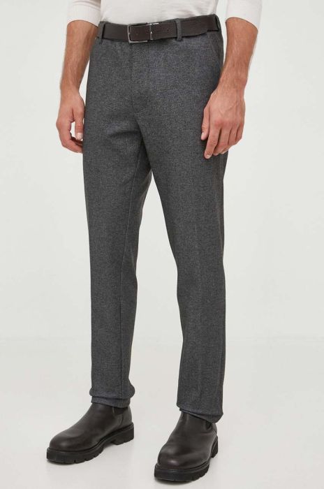 Штани BOSS чоловічі колір сірий пряме (3486619)