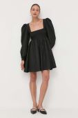 Сукня Custommade колір чорний mini розкльошена