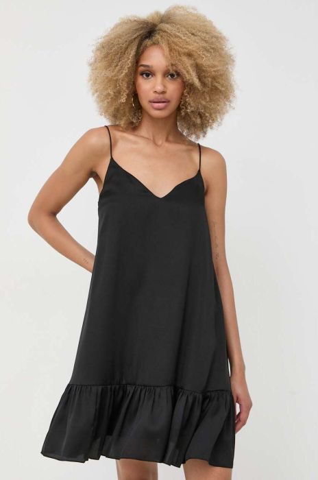 Сукня Notes du Nord колір чорний mini розкльошена