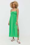 Сукня Notes du Nord Carrie колір зелений maxi розкльошена