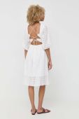 Бавовняна сукня Notes du Nord Honey колір білий mini розкльошена