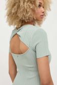 Сукня Guess колір зелений mini облягаюча (3328299)