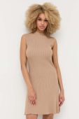 Сукня Guess колір бежевий mini облягаюча (3328310)