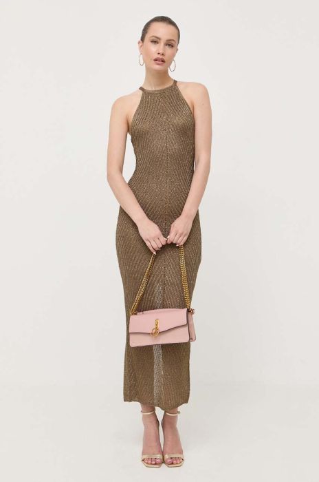 Сукня Guess колір золотий maxi облягаюча