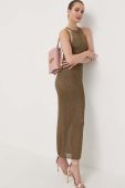 Сукня Guess колір золотий maxi облягаюча