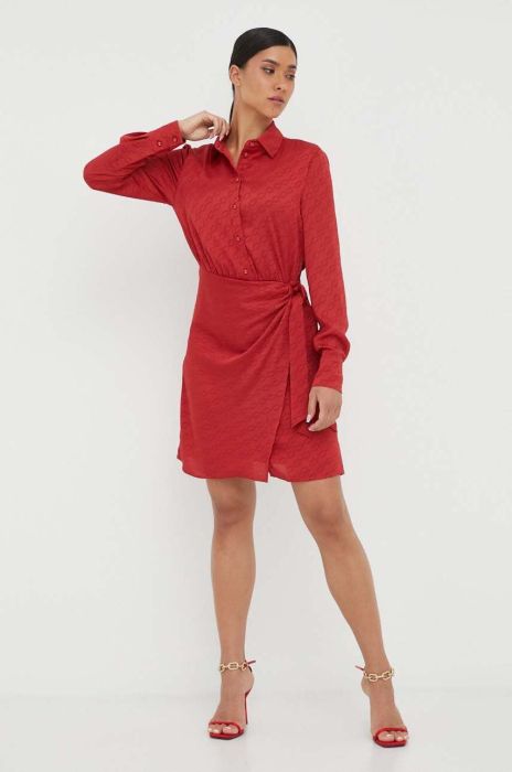 Сукня Guess колір червоний mini облягаюча (3410152)