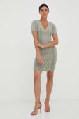 Сукня Guess колір зелений mini облягаюча (3416355)