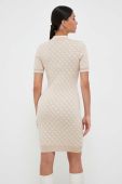 Сукня Guess колір бежевий mini облягаюча (3416360)