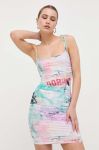 Сукня Guess Guess x Banksy mini облягаюча колір барвистий