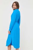 Сукня BOSS midi oversize колір блакитний