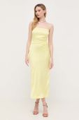 Сукня Bardot колір жовтий midi пряма (3322403)