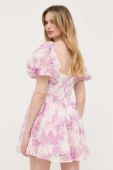 Сукня Bardot mini розкльошена колір барвистий (3322412)