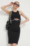 Сукня HUGO колір чорний mini облягаюча (3260088)