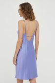 Сукня з домішкою шовку Samsoe Samsoe колір фіолетовий mini облягаюча