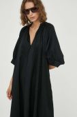 Бавовняна сукня Samsoe Samsoe колір чорний midi oversize (3379738)