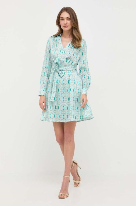 Сукня Marciano Guess колір зелений mini розкльошена
