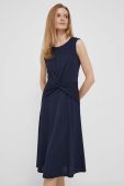 Сукня Lauren Ralph Lauren колір синій midi розкльошена (3322416)