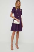 Сукня Dkny колір фіолетовий mini розкльошена
