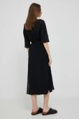 Сукня Dkny колір чорний midi oversize