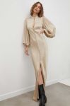 Сукня Herskind колір бежевий maxi пряма (3370188)