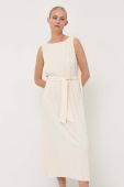 Сукня Max Mara Leisure колір бежевий midi пряма