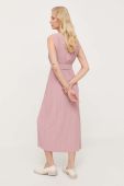 Сукня Max Mara Leisure колір рожевий midi пряма (3410327)