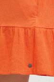 Бавовняна сукня Roxy колір помаранчевий mini oversize