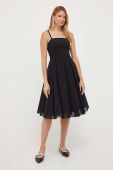 Сукня MAX&Co. колір чорний mini розкльошена (3459495)