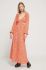 Сукня Billabong колір помаранчевий maxi розкльошена