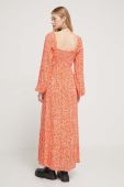 Сукня Billabong колір помаранчевий maxi розкльошена