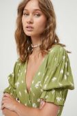 Сукня Billabong колір зелений mini розкльошена (3395148)