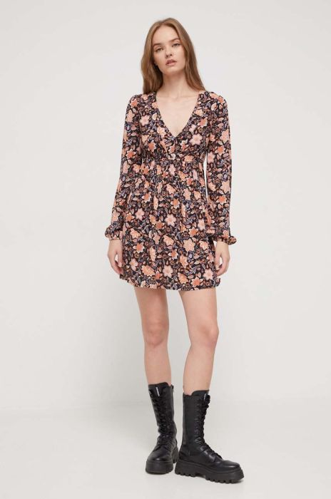 Сукня Billabong колір чорний mini розкльошена (3542318)